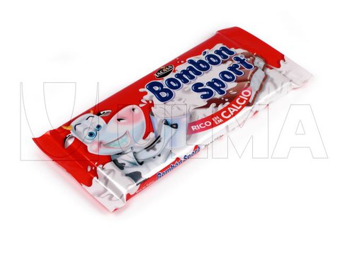 Conditionnement de tablettes de chocolat en Flow Pack (HFFS).