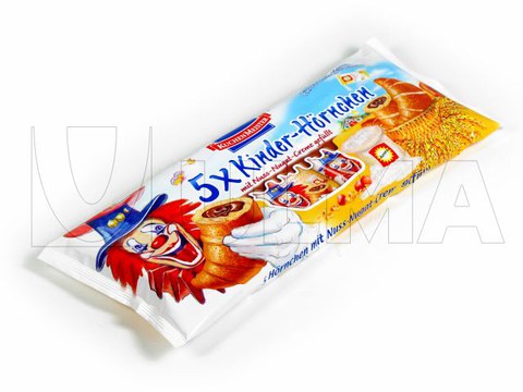 Emballage Flow pack de croissants fourrés au chocolat