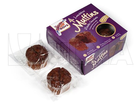 Muffins conditionnés en flow pack (hffs)
