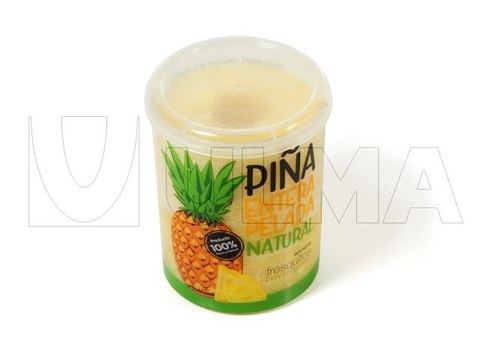 Conditionnement de tranches d'ananas en barquette rigide sous atmosphère modifiée