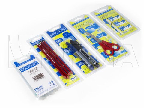 Office product packaging in blister