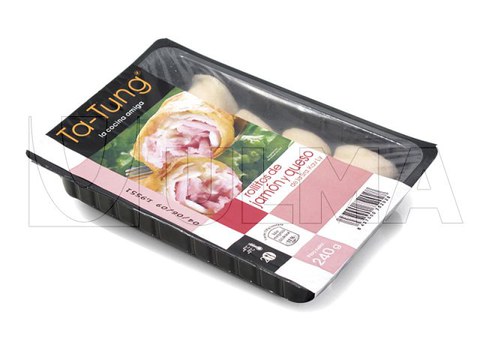 Emballage de roulés jambon-fromage en thermoformage sous atmosphère modifiée (MAP)