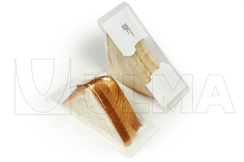 Conditionnement de Sandwichs en barquette operculée sous atmosphère modifiée (MAP) avec film rigide.