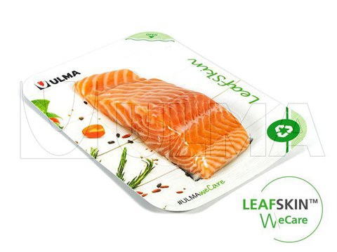 Emballage de saumon en barquette LeafSkin(TM) : solution durable