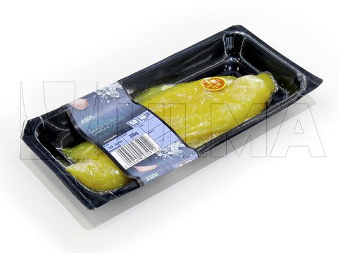 Filet de poisson fumé conditionné en thermoformage skin