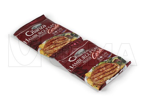 Conditionnement de steaks hachés surgelés en Flow Pack (hffs).