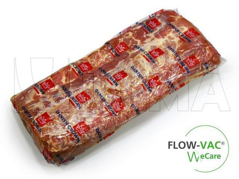 Découpes de boeuf emballées sous vide en Flow Vac