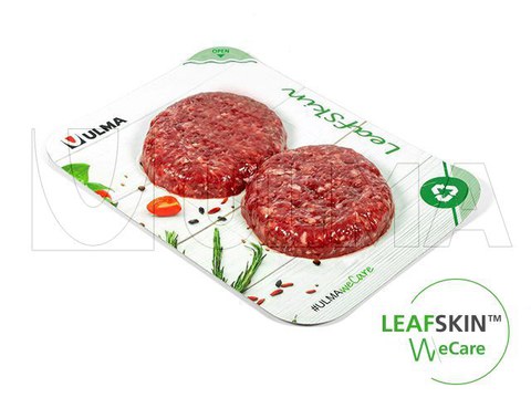 Emballage de steaks en barquette LeafSkin(TM) : une solution durable