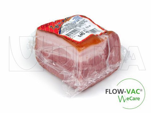 Emballage de viande sur une enveloppeuse Flow Vac