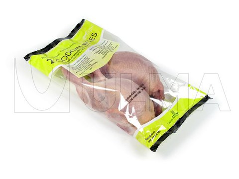 Cailles entières conditionnées en flow pack (hffs) avec film BOPP